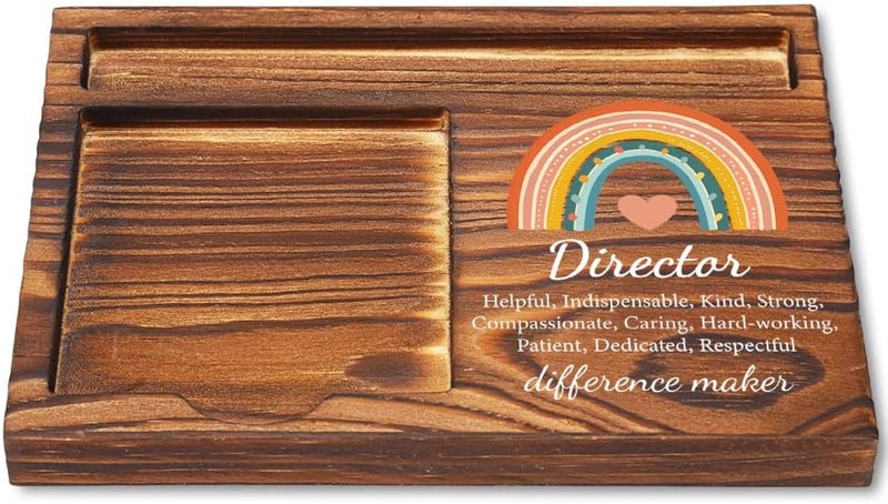 CWGOTC Director Gifts, Wooden Sticky Note Holder, Elegant Office Desk Accessory for Directors, Director Appreciation Gift for Women, Ideal for Birthdays, Christmas, or Thank You Occasions​ YCB109 - Image 1